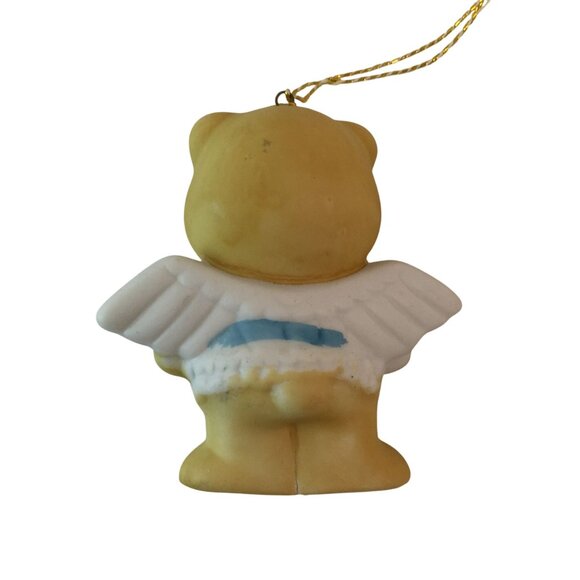 Vintage Porcelain Teddy Bear Angel 3" Christmas Ornament Set of 3 Taiwan ROC - Picture 3 of 12